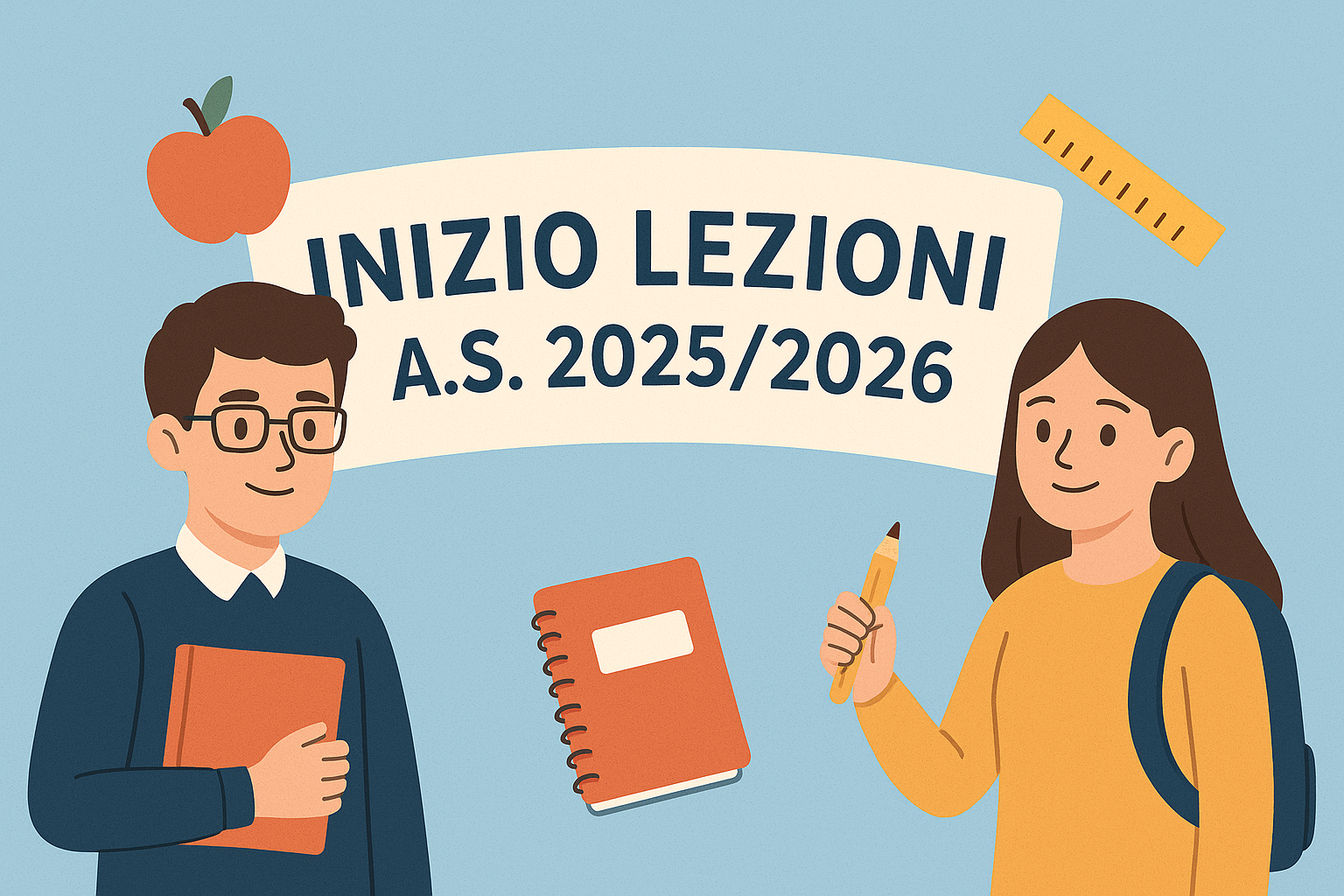 Inizio lezioni anno scolastico 2025/2026